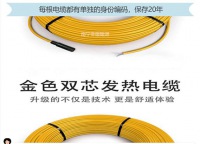 德国双导发热电缆（进口）-----免费质保20年
